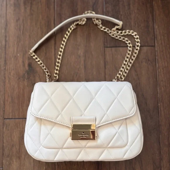 KATE SPADE ♠️ Carey Smooth Quilted Leather Purse Medium - Picture 3 of 5